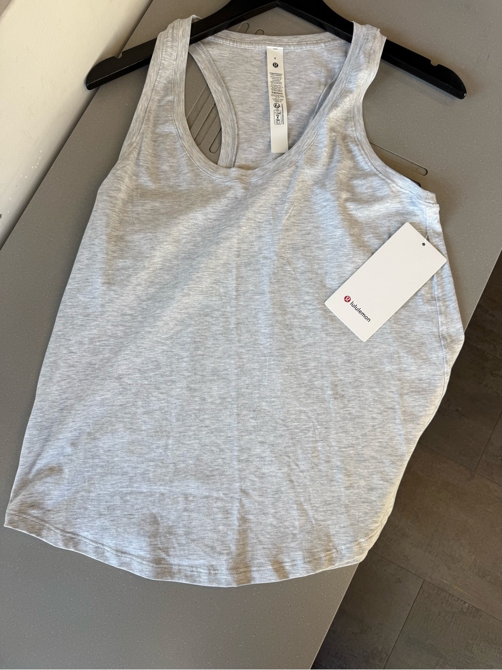 lululemon athletica Light Gray Racerback Love Tank